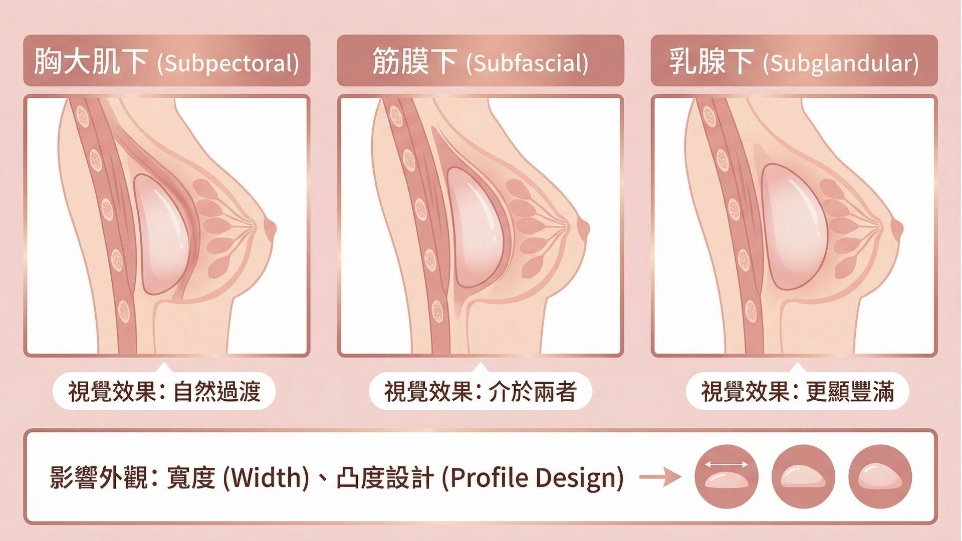 植入位置與義乳設計
