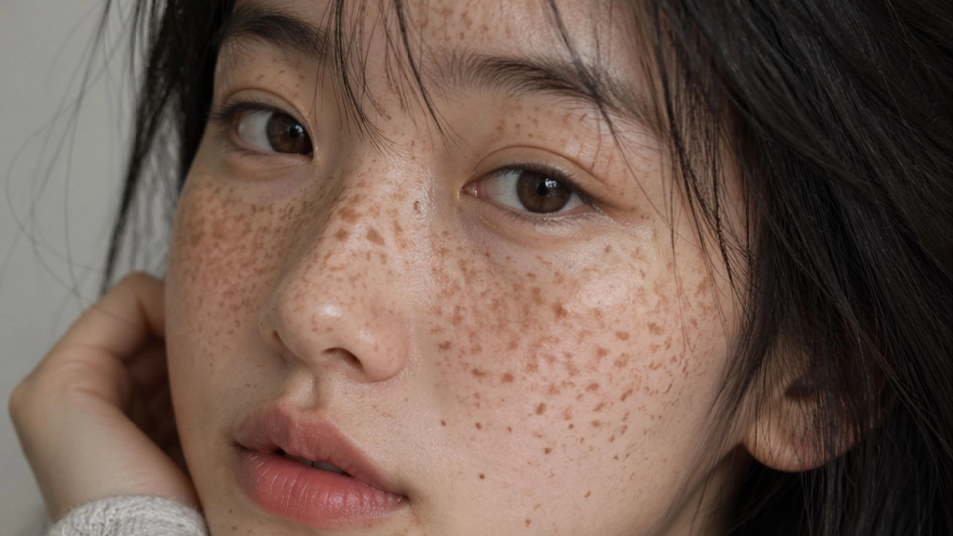 雀斑是一種淺層色素斑點，醫學上叫 ephelides。  通常會出現在臉頰、鼻子周圍，是一顆一顆小小的咖啡色點點。