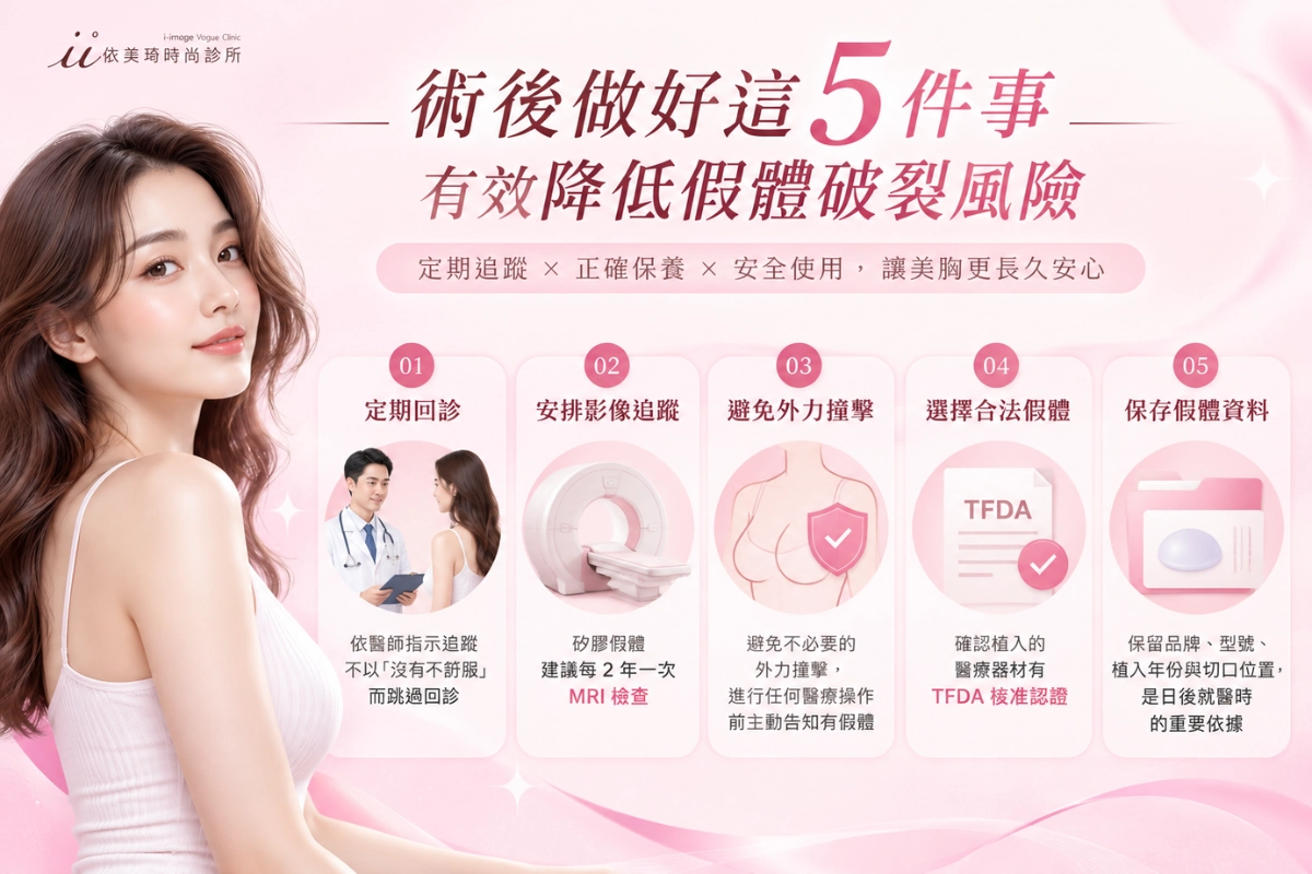 隆乳術後怎麼保養，才能降低未來的破裂風險